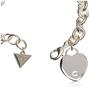 Imagem de Pulseira GUESS Basic - Prata com Logo G e Pingente de Coração