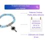Imagem de Pulseira Iemanjá ul Com Abebê Cristal E Silicone