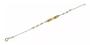 Imagem de Pulseira Infantil Chapinha Baby Com Zirconias Em Ouro 18k