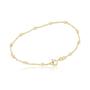 Imagem de Pulseira Infantil em Prata Banhada a Ouro 18K com Bolinhas - 15cm