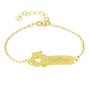 Imagem de Pulseira Infantil Nome Emillyn Banhada Ouro 18K - 1080289