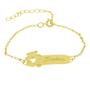 Imagem de Pulseira Infantil Nome Karina Banhada Ouro 18K - 1080308