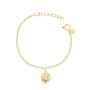 Imagem de Pulseira Kids Com Pingente São Bento Folheada A Ouro