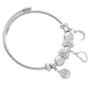 Imagem de Pulseira Life Com 7 Berloques Charme Aço Inoxidável Prata