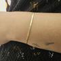 Imagem de Pulseira Malha Fita Laminada Folheado a Ouro 18K