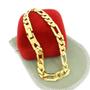 Imagem de Pulseira Masculina 18Cm 7Mm Largura Folheada Ouro Pl269