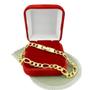 Imagem de Pulseira Masculina 21Cm 6Mm Largura Folheada Ouro Pl105