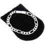 Imagem de Pulseira Masculina 23Cm 7Mm Largura Folheada Prata Pl202