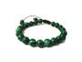 Imagem de Pulseira Masculina Bolinha Pedra Malaquita Verde 8Mm