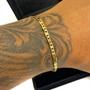 Imagem de Pulseira Masculina Bracelete Piastrine 3mm Banhada Ouro