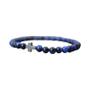 Imagem de Pulseira Masculina De Pedra De Olho De Tigre Natural De 6 Mm Minimalista Cruzada Presente De