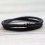 Imagem de Pulseira Masculina Minimalista com Corda Dupla e Fivela Magnética