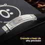 Imagem de pulseira masculina placa prata aço inox pai nosso silicone casual moda masculina social qualidade premium original
