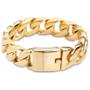 Imagem de Pulseira Masculinha 18k Banhada a Ouro 18k Grossa Brasileira