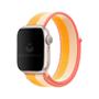 Imagem de Pulseira Nylon Loop Amarela Branc Compatível com Apple Watch