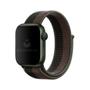 Imagem de Pulseira Nylon Loop Preto Cinza Compatível com Apple Watch
