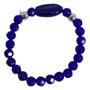 Imagem de Pulseira Ogum Búzios Azul Cristal E Silicone