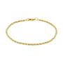 Imagem de Pulseira Ouro 18k Corda Cordão Baiano 3 Cores 19cm CO-256-19T