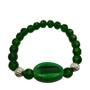 Imagem de Pulseira Oxossi Búzios Verde Cristal E Silicone