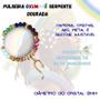 Imagem de Pulseira Oxumare Serpente Dourada Cristal Color Silicone