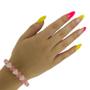 Imagem de Pulseira Patuá Do Amor Rosa Cristal E Silicone