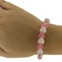 Imagem de Pulseira Patuá Do Amor Rosa Cristal E Silicone
