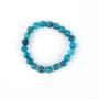 Imagem de Pulseira Pedra Natural Apatita Azul 8mm com Strass