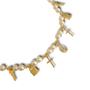 Imagem de Pulseira Pérolas E Pingentes Banhada A Ouro 18k