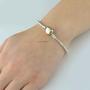 Imagem de Pulseira  Prata Estilo Pandora com Porta Joias 