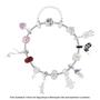 Imagem de Pulseira Prata para Berloque Link Adulto com Resina 16cm