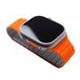 Imagem de Pulseira Premium Magnética HPrime para Smartwatch - 42/44/45/49mm - Gray + Orange