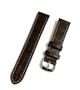 Imagem de Pulseira relógio Couro Grossa estilo Croco, Costura Clara.LC109
