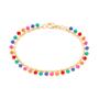 Imagem de Pulseira Rommanel Elos Triangular Com Bolas De Resina 552027
