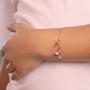 Imagem de Pulseira Rommanel Infantil Com Tulipa E Borboleta 551673