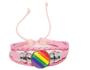 Imagem de Pulseira Rosa Lgbt Arco Íris Colorida material sintético
