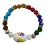 Imagem de Pulseira Sete Linhas Búzios Colorido Com Cristal E Silicone