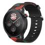 Imagem de Pulseira Silicone Camuflada compatível com GTR4 GTR 4 A2166 / GTR3 / GTR 2 / Stratos 2 3 - Vermelho