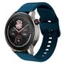 Imagem de Pulseira Silicone Colorida compatível com GTR4 GTR 4 A2166 / GTR 2 e 3 / Stratos 2 3 - Azul Petróleo