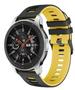 Imagem de Pulseira Silicone EsportivaPara Watch 46 E Gear S3 Cor Preto Com Amarelo