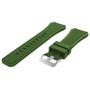 Imagem de Pulseira Silicone Fecho Prata compatível com GTR4 GTR 4 A2166 / GTR 2 3 / Stratos 2 3 -Verde Militar