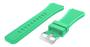 Imagem de Pulseira Silicone Fecho Prata compatível com GTR4 GTR 4 A2166 / GTR 2 e 3 / Stratos 2 3 - Verde Água