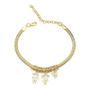 Imagem de Pulseira Snake Com 2 Filhos Folheada a Ouro 18k