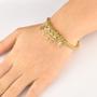 Imagem de Pulseira Snake Com 4 Filhos Folheada a Ouro 18k