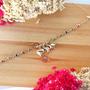 Imagem de  Pulseira Strass Colorido Com Pingentes Folheada em Ouro 18k Softjoias