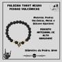 Imagem de Pulseira Tarot Negro Pedras Vulcanicas 8 mm com Silicone