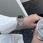 Imagem de Pulseira Transparente com Glitter para Apple Watch Series 10/9/8/7/6/5/4/3/SE/Ultra