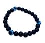 Imagem de Pulseira Unisex Olho Grego da Sorte Ajustável Preta