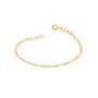 Imagem de pulseira unissex infantil folheada a ouro 14 cm - rommanel 550055