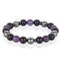 Imagem de Pulseira West Coast Jewelry com Ametista, Ônix e Hematita