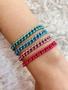 Imagem de Pulseiras coloridas pulseiras de correntes lixada em Cores Vivas